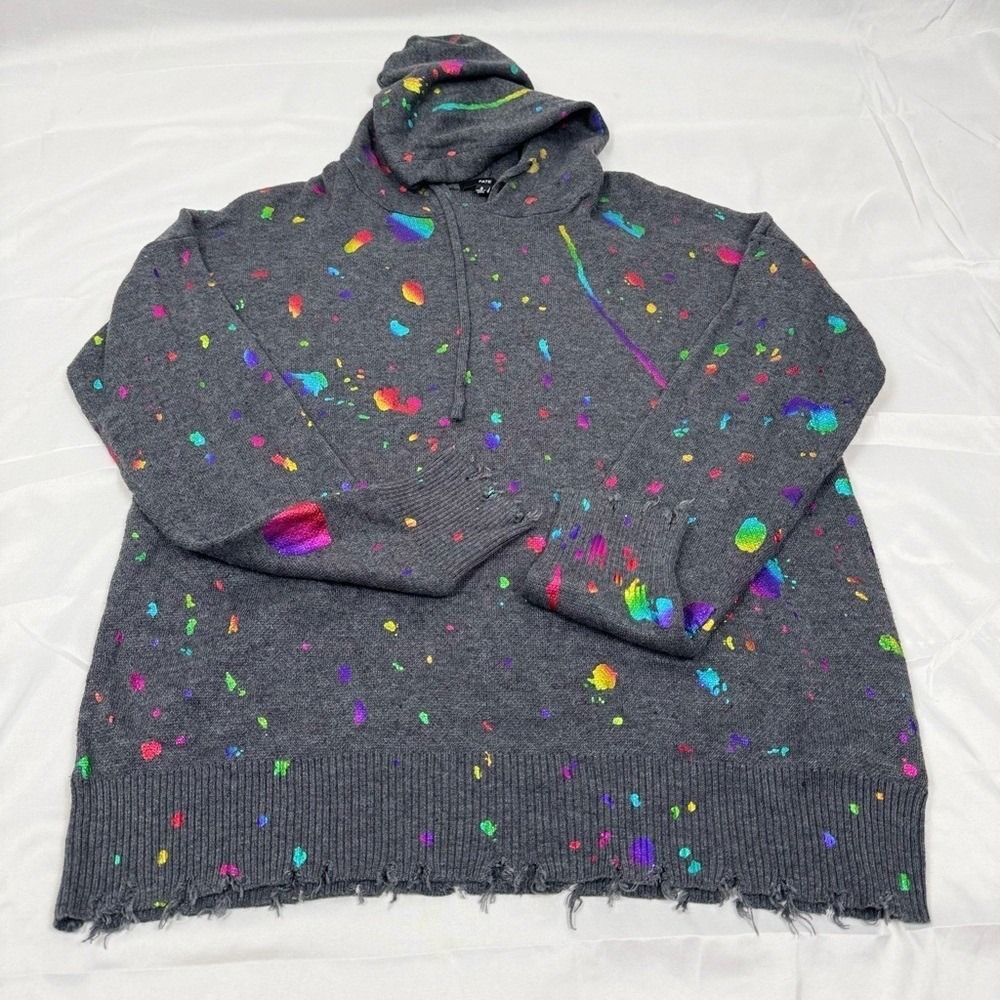 Fate Paint Splatter Hoodie Sweater Size Small